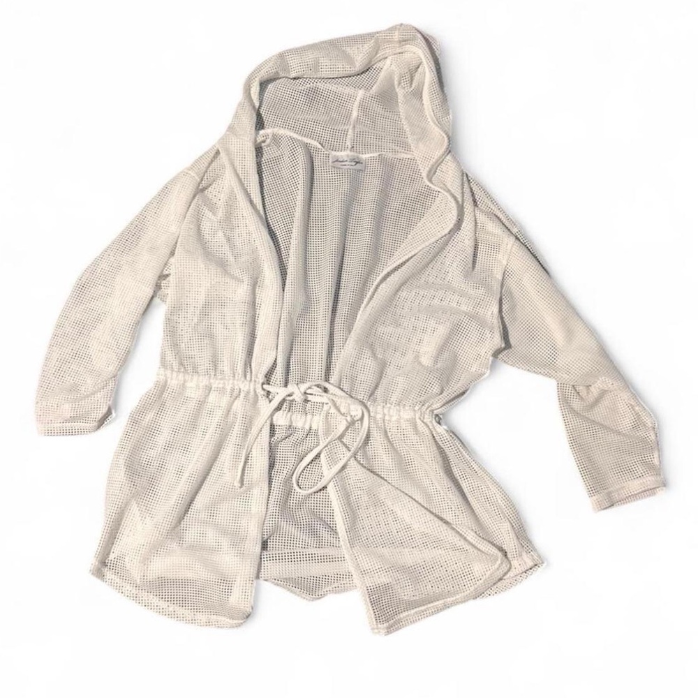 Jordan Taylor White Mesh Beachwear